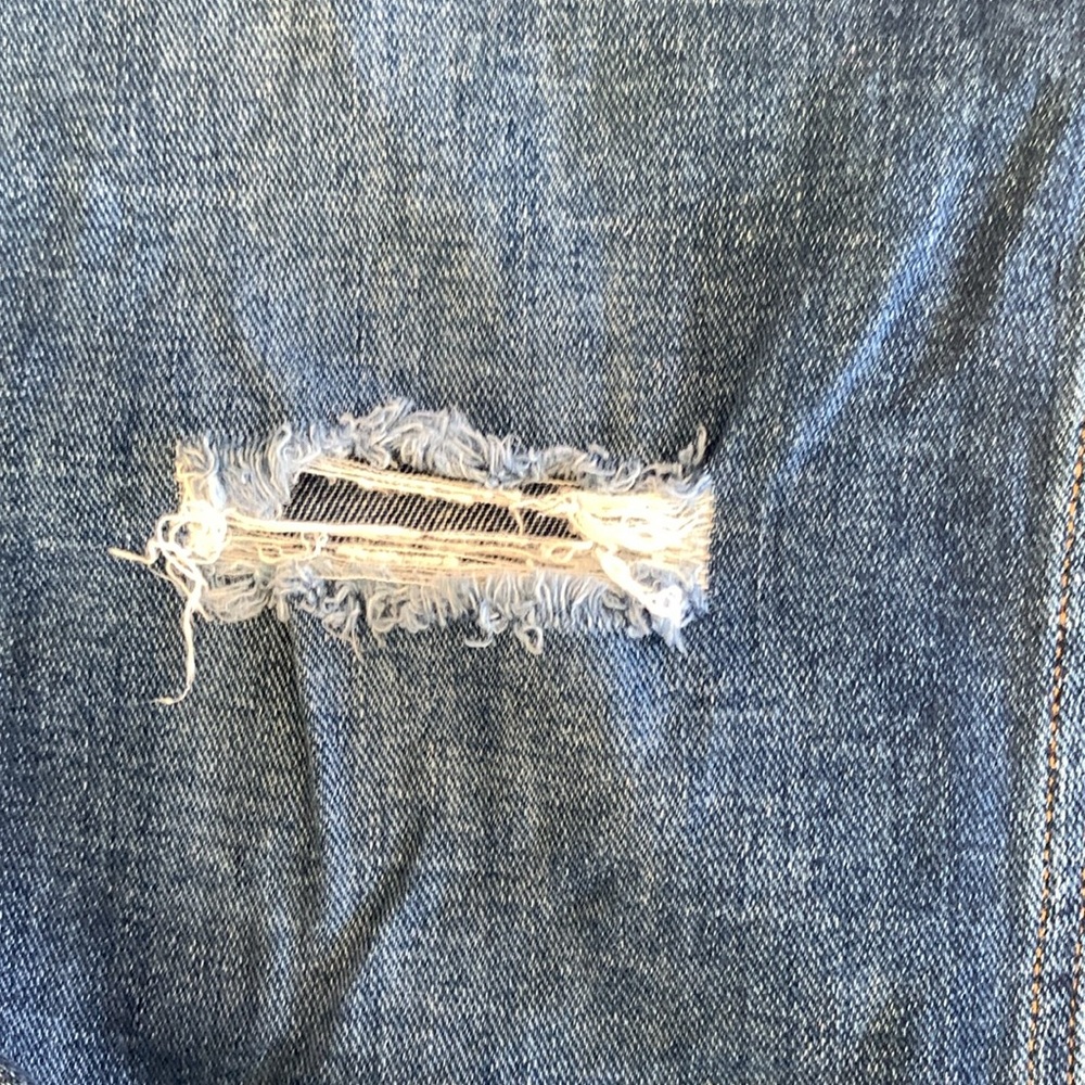 Rag & Bone Dre Low-Rise Slim Boyfriend Jeans Distressed Knees Sz 27 - Picture 6 of 8